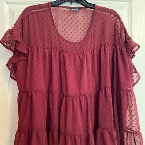 Cute Burgundy Blouse